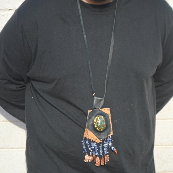 Conceptual Subculture Jewelry - Eilat Orgone Tribal Pendant Necklace Healing OOAK